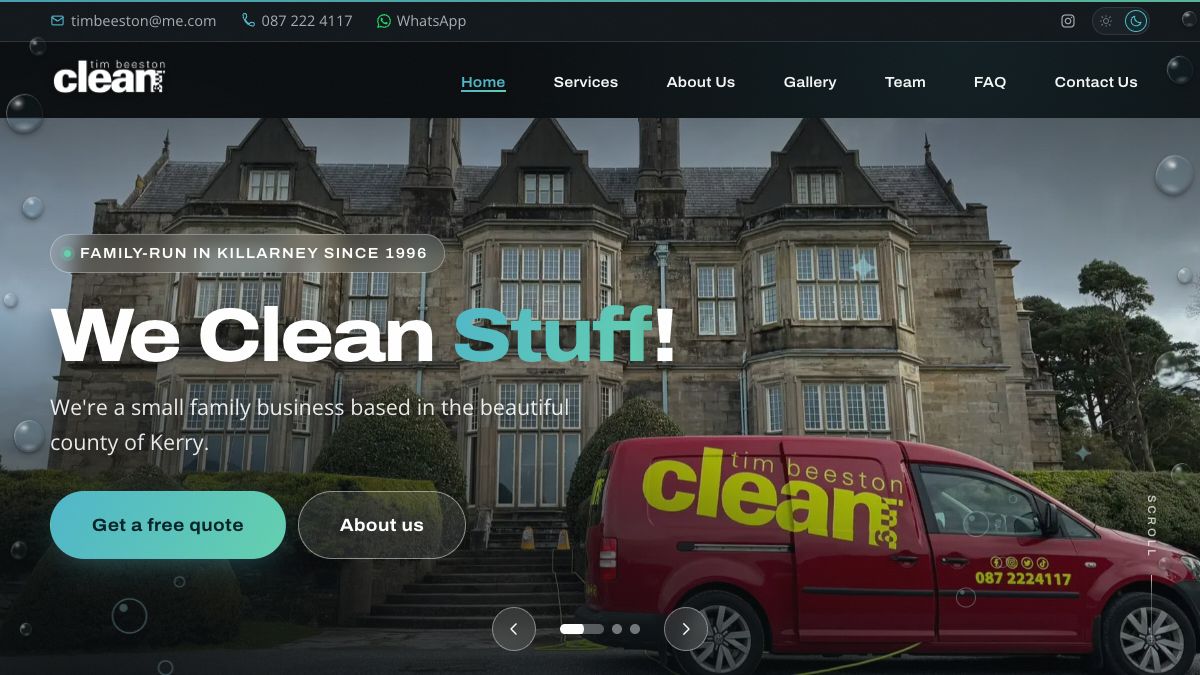 Tim Beeston Cleaning screenshot